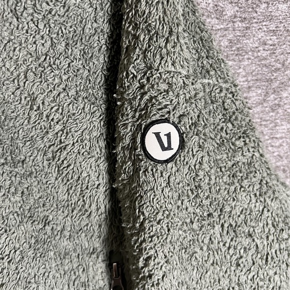 Vuori Jacket Womens XS Green Cozy Sherpa Fleece Full Zip Lined Short Pockets - Picture 3 of 9
